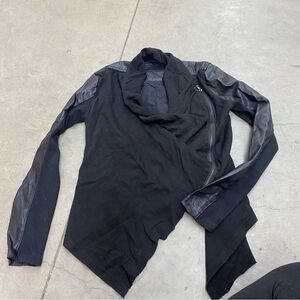 Blank NYC Asymmetrical Zip Up Faux Leather Jacket Size Small